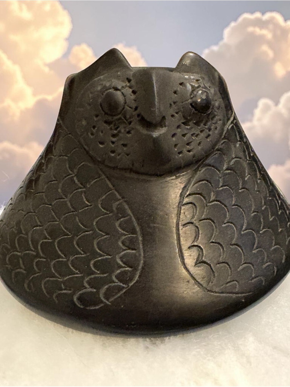 Handcrafted Black Art Pottery Vase